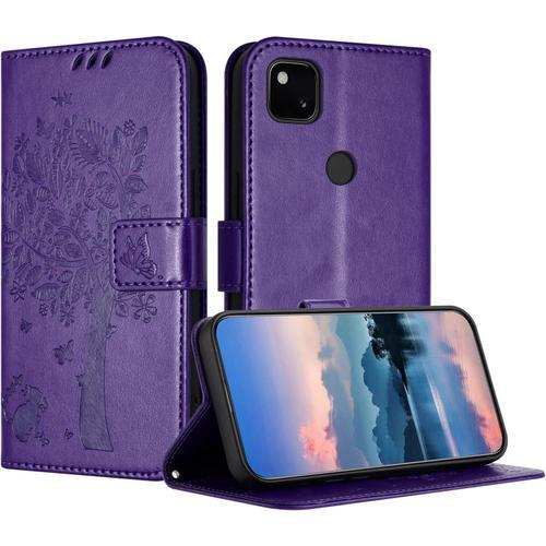 Coque Pour Google Pixel 4a, Coque Portefeuille Housse Cuir Avec Por... on Productcaster.