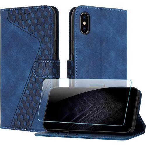 Coque Pour Iphone Xs/X (5,8 Pouce), Cuir Pochette De Portefeuille A... on Productcaster.