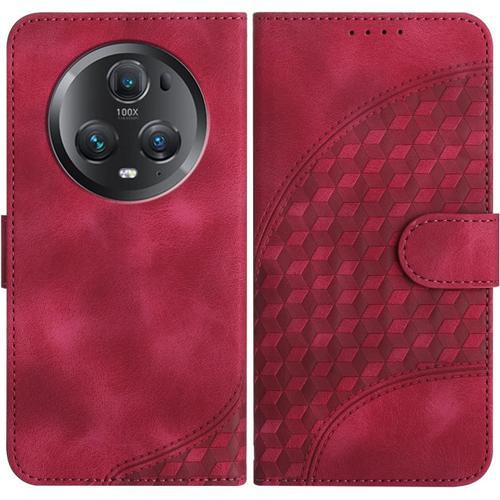 Coque Pour Huawei Honor Magic 5 Pro, Cuir Pu Etui Flip Portefeuille... on Productcaster.