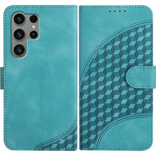 Coque Pour Samsung Galaxy S23 Ultra, Cuir Pu Etui Flip Portefeuille... on Productcaster.