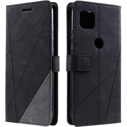 Coque Pour Moto G 5g, Etui En Cuir Pu Portefeuille Housse Fermeture... on Productcaster.