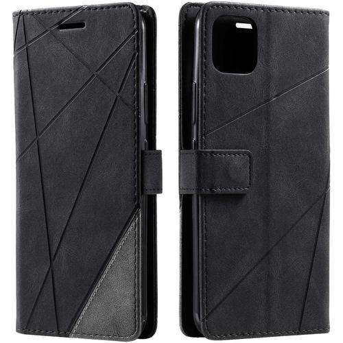 Coque Pour Realme C11, Etui En Cuir Pu Portefeuille Housse Fermetur... on Productcaster.