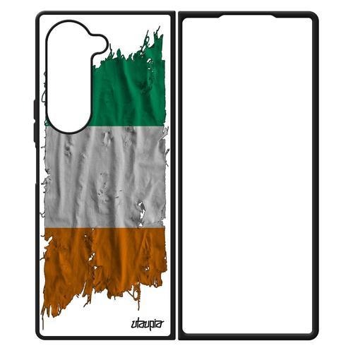 Coque Silicone Drapeau Cote D'ivoire Ivoirien Galaxy Z Fold 6 Baske... on Productcaster.