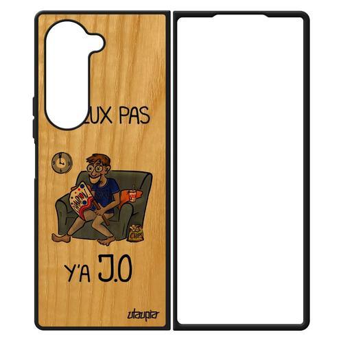 Coque Pour Galaxy Z Fold 6 Bois Silicone J'peux Pas Y'a Jo Case Hum... on Productcaster.