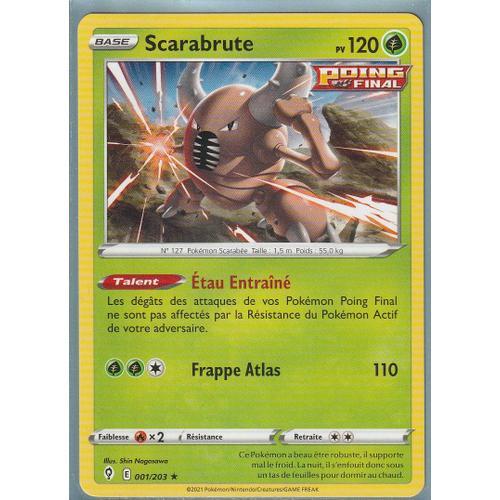 Carte Pokemon - Scarabrute - 001/203 - Rare - Épée Et Bouclier 7 - ... on Productcaster.