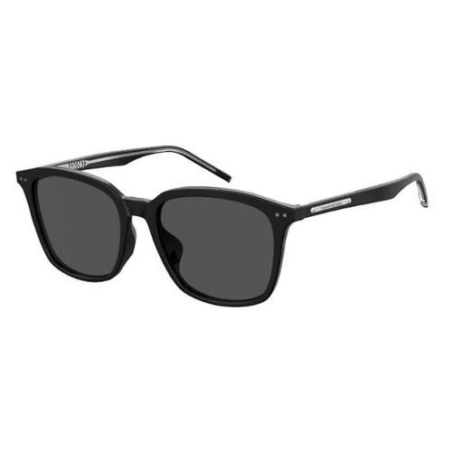 Lunette De Soleil Rectangulaire Tommy Hilfiger Noir - L on Productcaster.