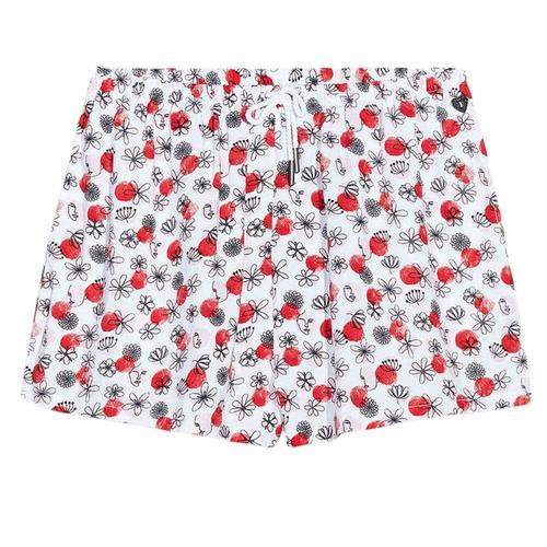 Short Blanc À Fleurs Fille Teddy Smith Soya on Productcaster.