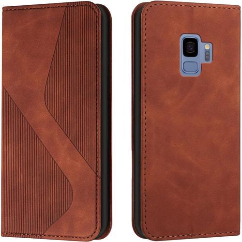 Coque Pour Samsung Galaxy S9, Etui Samsung S9 Cuir, Housse En Cuir ... on Productcaster.