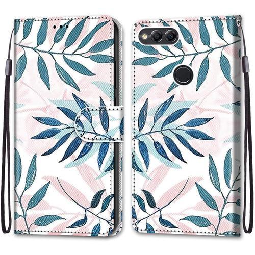 Coque Pour Huawei Honor 7x, Etui En Cuir Pu Portefeuille Housse Coq... on Productcaster.