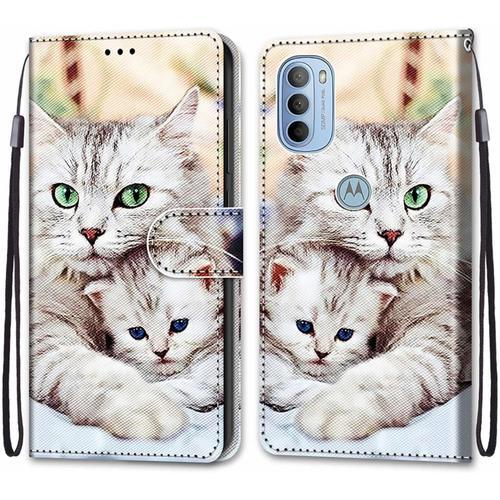 Coque Pour Motorola Moto G31 / G41, Etui En Cuir Pu Portefeuille Ho... on Productcaster.