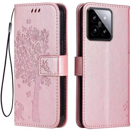 Etui En Cuir Pour Xiaomi Mi 14 (6.36 Inches), Coque Housse De Tele... on Productcaster.