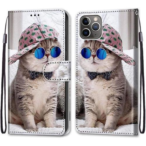 Coque Pour Iphone 11 Pro (5,8 Pouces), Etui En Cuir Pu Portefeuille... on Productcaster.