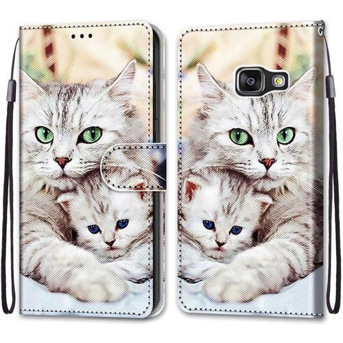 Coque Pour Samsung Galaxy A3 2016 / A310, Etui En Cuir Pu Portefeui... on Productcaster.