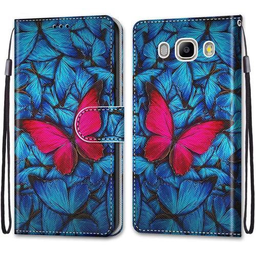 Coque Pour Samsung Galaxy J5 2016/J510, Etui En Cuir Pu Portefeuill... on Productcaster.