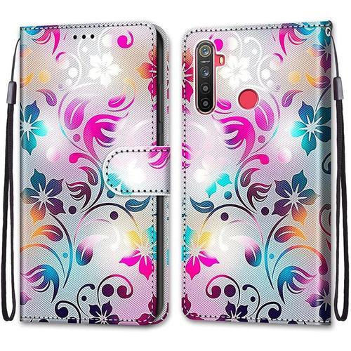 Coque Pour Oppo Realme 5/5s/5i/C3/C3i/6i, Etui En Cuir Pu Portefeui... on Productcaster.