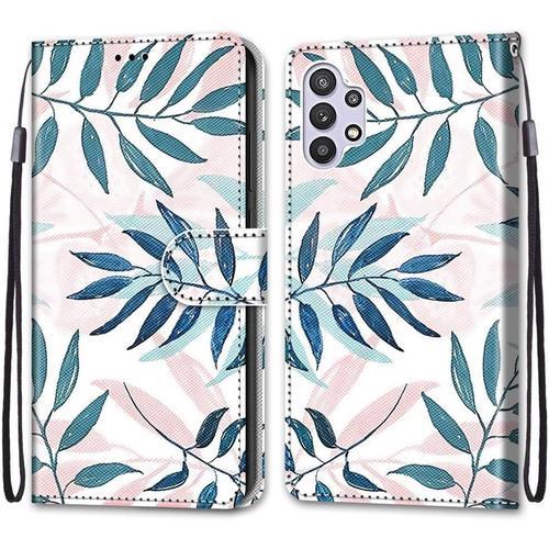 Coque Pour Samsung Galaxy A32 5g, Etui En Cuir Pu Portefeuille Hous... on Productcaster.