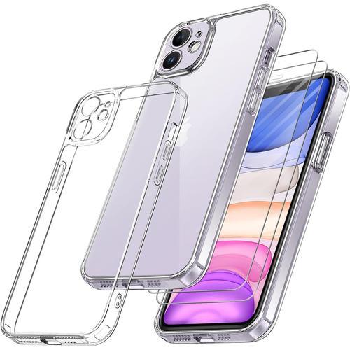 Coque Protection Caméra Compatible Avec Iphone 11 Et 2 Pièces Verre... on Productcaster.