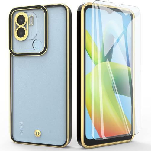 Coque Pour Xiaomi Redmi A1 Plus 4g Transparente + Verre Trempé Prot... on Productcaster.