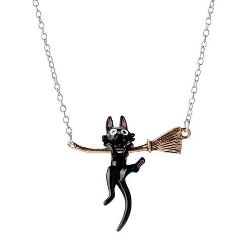 Pendentif Chat Noir En Métal Émaillé Pour Femme, Collier De Sorcièr... on Productcaster.