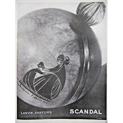 Publicite Papier Ancienne Parfum Scandal De Lanvin on Productcaster.