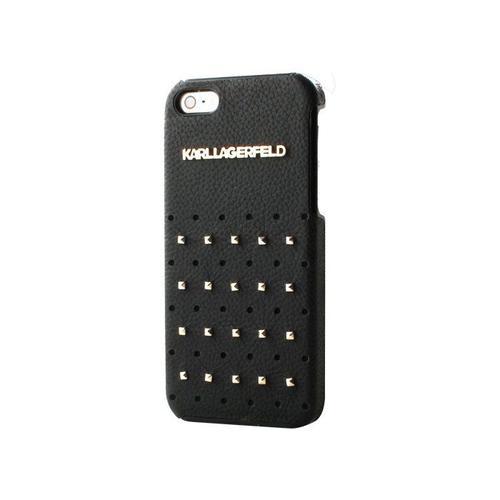 Coque Officielle Iphone 4 4s Karl Lagerfeld Cloutée Noir Cuir Grain... on Productcaster.