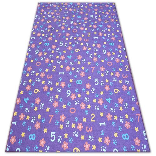 150x200 Cm Tapis Enfant Numbers Violet Nombres, Alphabet, Chiffres on Productcaster.