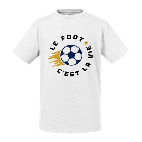 T-Shirt Enfant Le Foot C'est La Vie Sport Football Ballon Equipe on Productcaster.