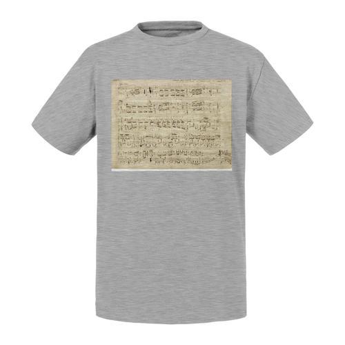 T-Shirt Enfant Chopin Partition Manuscrit Polonaise Piano Musique on Productcaster.