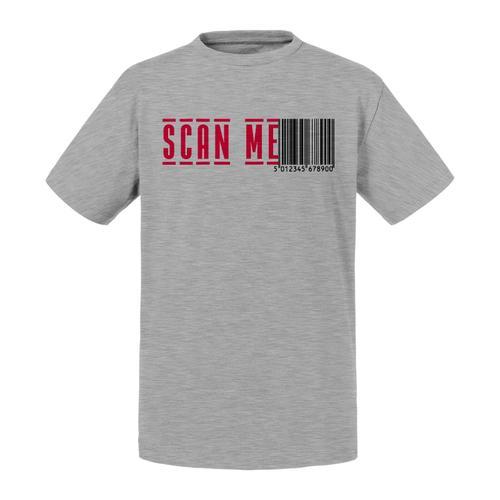 T-Shirt Enfant Code Barre Scan Me Noir Et Rouge on Productcaster.