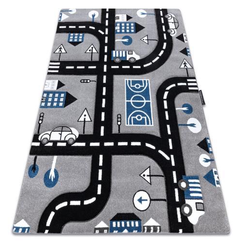 200x290 Cm Tapis Petit City Ville Rue Gris on Productcaster.