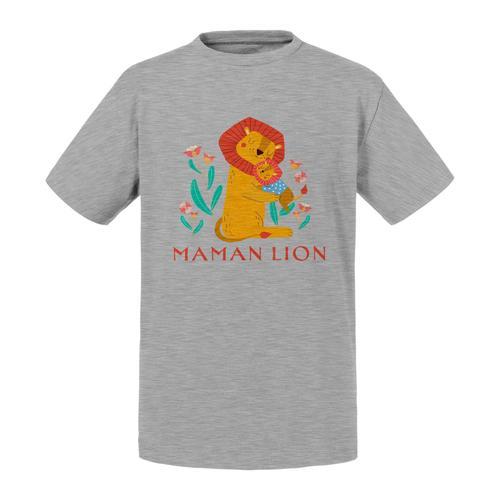 T-Shirt Enfant Reine Maman Lion Dessin Illustration Savane on Productcaster.