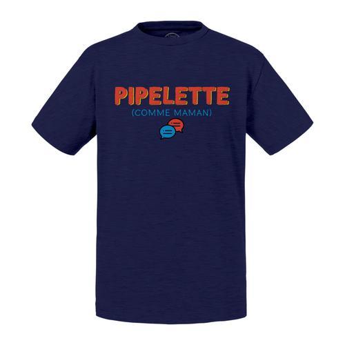 T-Shirt Enfant Pipelette Comme Maman Humour Blague on Productcaster.