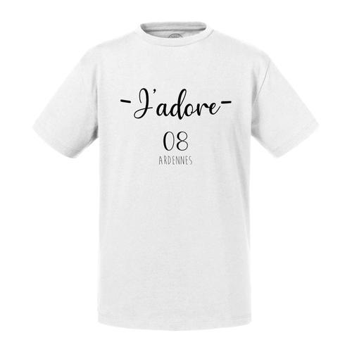 T-Shirt Enfant J'adore 08 Ardennes Departement France Region on Productcaster.