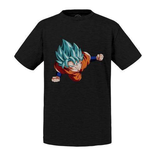 T-Shirt Enfant Dragon Ball Goku New Blue Super Sayan Dbz Manga on Productcaster.