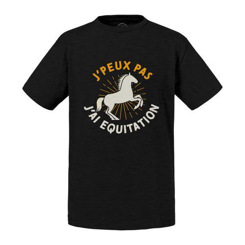 T-Shirt Enfant J'peux Pas J'ai Equitation Cheval Poney Dressage on Productcaster.