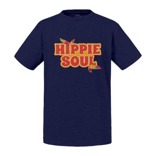 T-Shirt Enfant Hippie Soul 70's Musique Plumes Baba Cool on Productcaster.