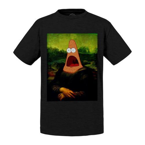 T-Shirt Enfant Patrick Mona Lisa Bob L Eponge Da Vinci on Productcaster.