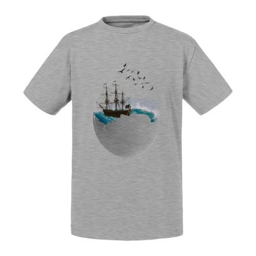 T-Shirt Enfant Ocean Dans Un Oeuf Collage Art Surréalisme Voilier on Productcaster.