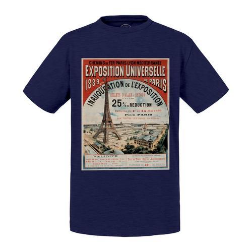 T-Shirt Enfant Exposition Universelle 1889 Paris Affiche Tour Eiffe... on Productcaster.