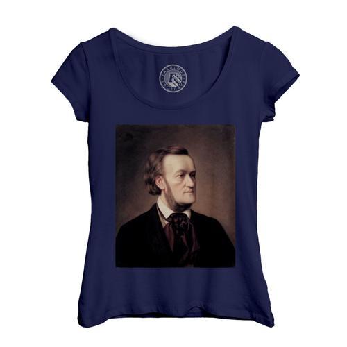 T-Shirt Femme Col Echancré Richard Wagner Compositeur Allemand Port... on Productcaster.