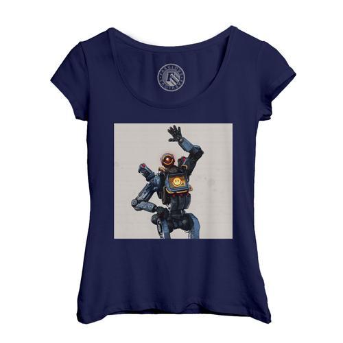 T-Shirt Femme Col Echancré Apex Legends Pathfinder Battle Royale Je... on Productcaster.