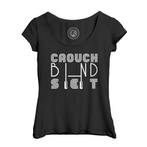 T-Shirt Femme Col Echancré Crouch Bind Set Rugby Sport Ballon Xv on Productcaster.