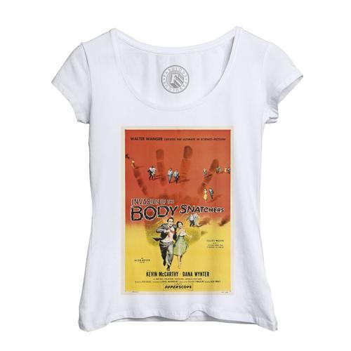 T-Shirt Femme Col Echancré Invasion Of The Body Snatchers Vieille A... on Productcaster.