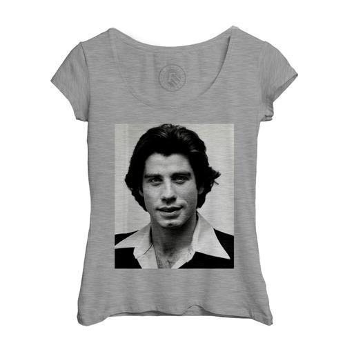 T-Shirt Femme Col Echancré John Travolta Acteur Photo De Star Céléb... on Productcaster.