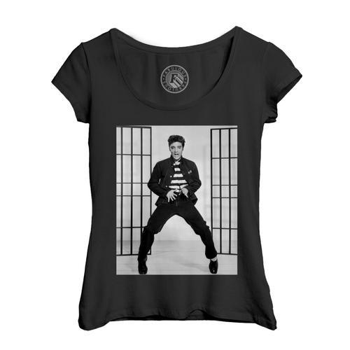 T-Shirt Femme Col Echancré Elvis Presley Chanteur Photo De Star Cél... on Productcaster.