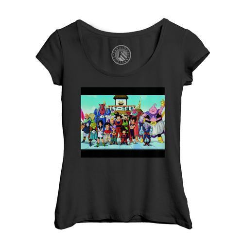 T-Shirt Femme Col Echancré Dragon Ball Z Dbz Booboo Saga Manga Anim... on Productcaster.