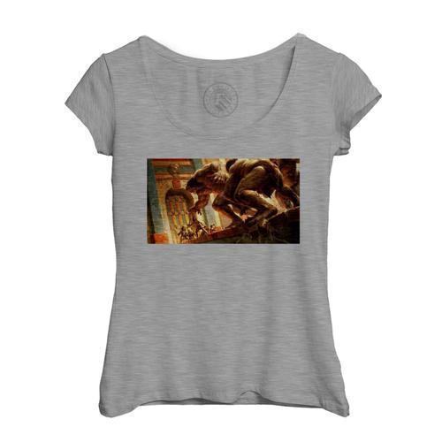 T-Shirt Femme Col Echancré Role Playing Game Les Troll Ne Passeront... on Productcaster.