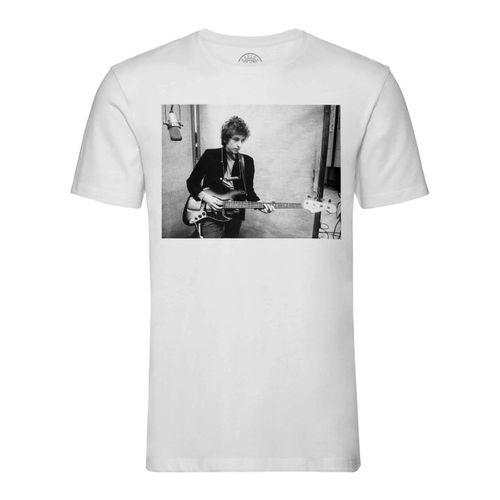 T-Shirt Homme Col Rond Bob Dylan Jeune Basse Electrique Chanteur Fo... on Productcaster.