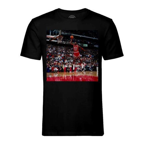 T-Shirt Homme Col Rond Micheal Jordan Dunk Contest 1988 Free Throw ... on Productcaster.