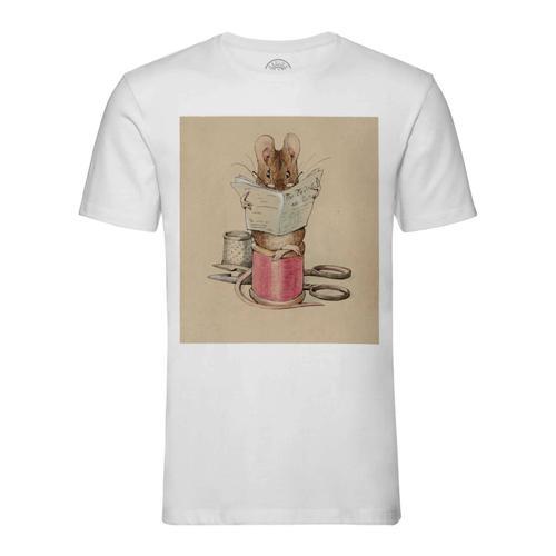 T-Shirt Homme Col Rond Souris Couturier Illustration Enfant Beatric... on Productcaster.